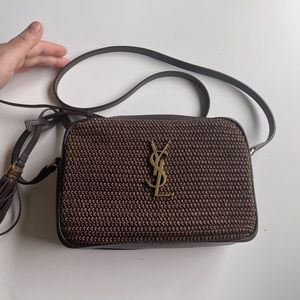 AUTHENTIC YSL LOU MONOGRAM CAMERA BAG